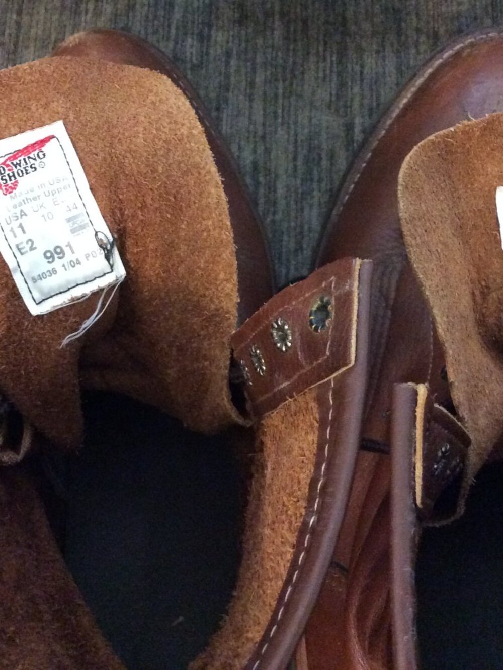 Red Wing Shoes Men's Tan Leather Upper Boots  Size 11 Made in USA - Gently Worn - Picture 6 of 10